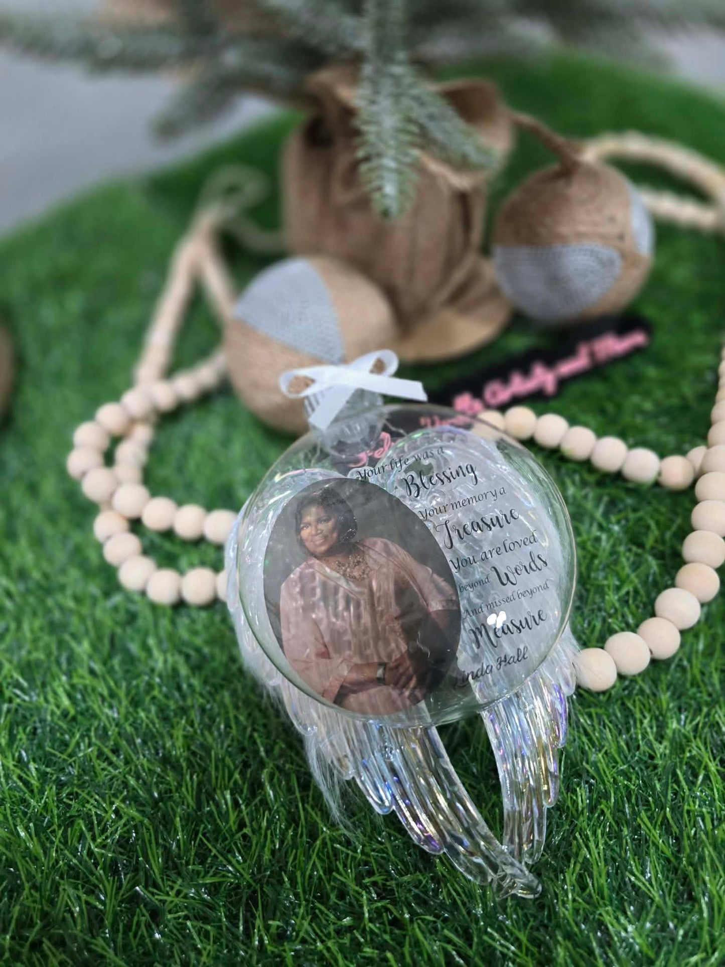 Clear Customized Keepsake Ornaments