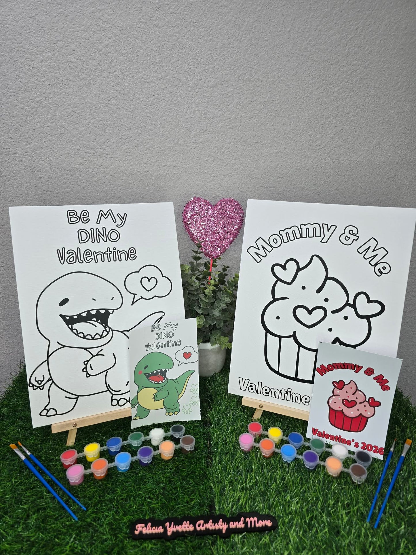 Valentine Canvas Paint Kit