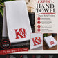 Custom Hand Towel with Embroidered Patch Design