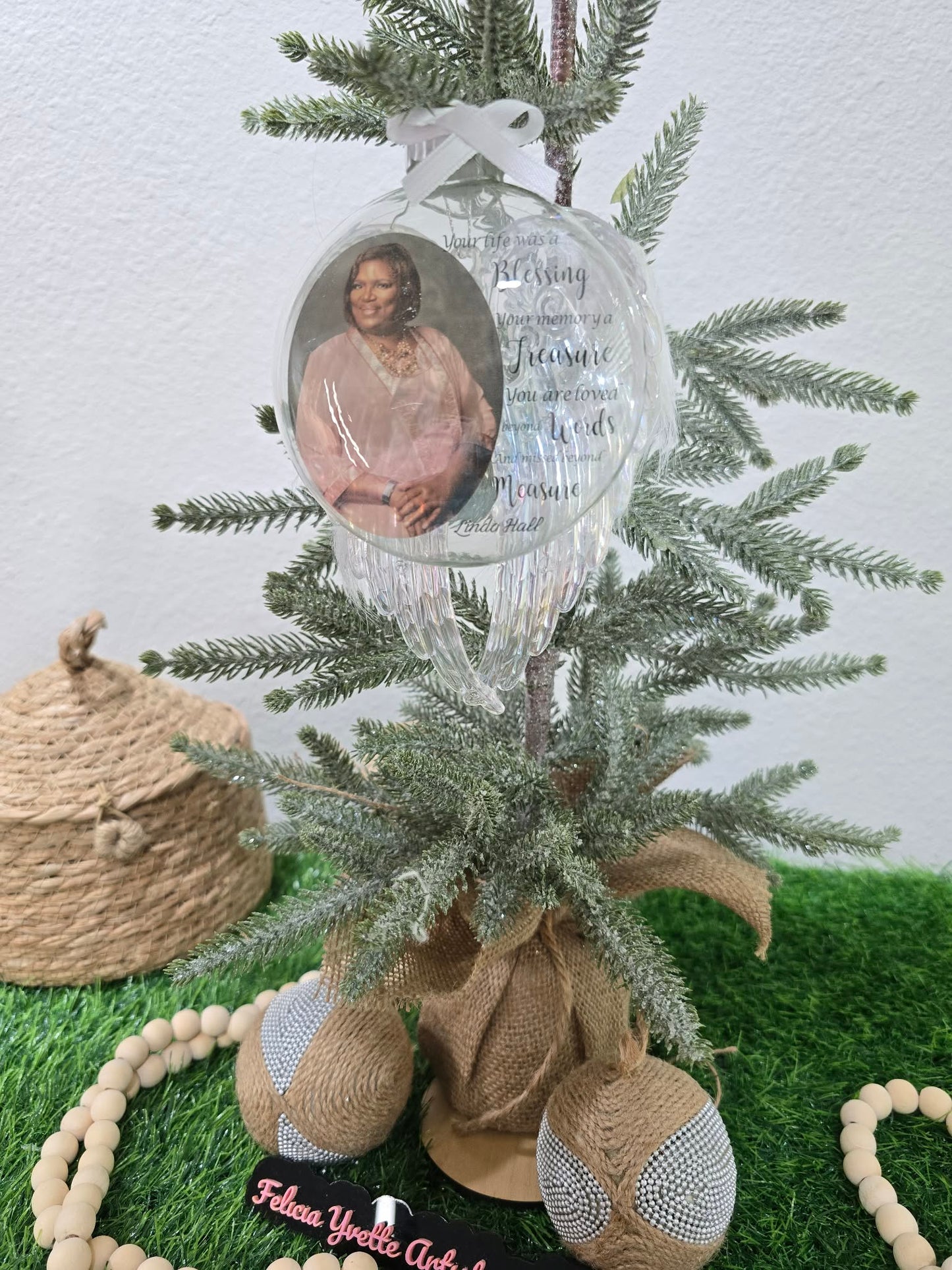 Clear Customized Keepsake Ornaments