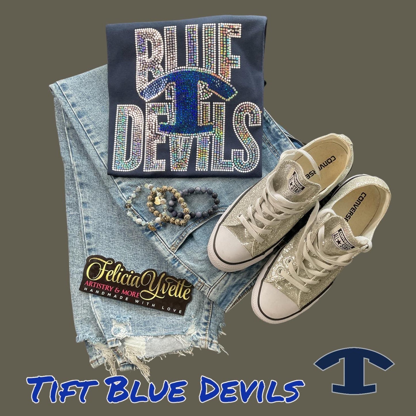 Tift Blue Devil Bling