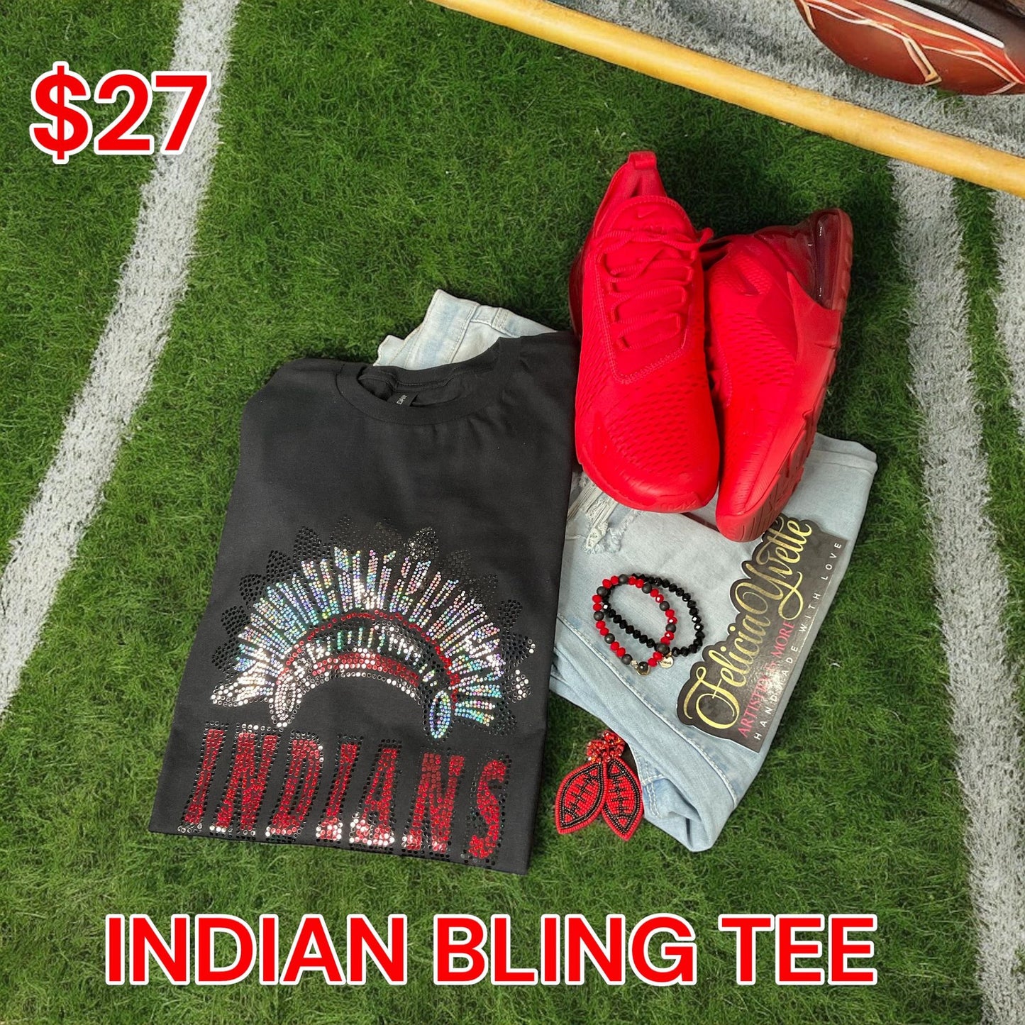 Indian  Bling Tee