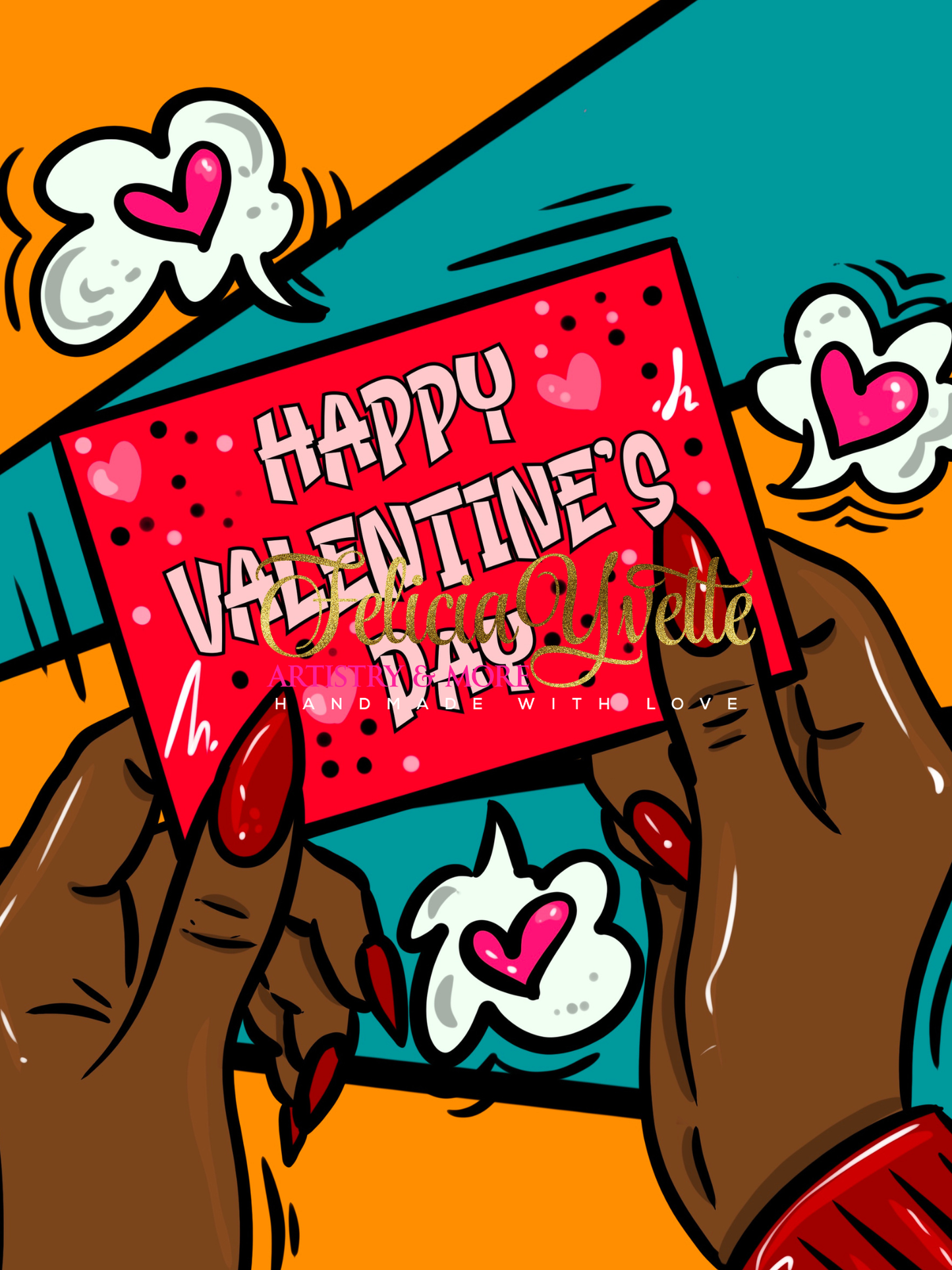 Valentine Canvas Paint Kit