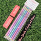 Personalized  Pastels Pencils with Rainbow Writing Tip
