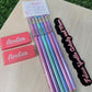 Personalized  Pastels Pencils with Rainbow Writing Tip