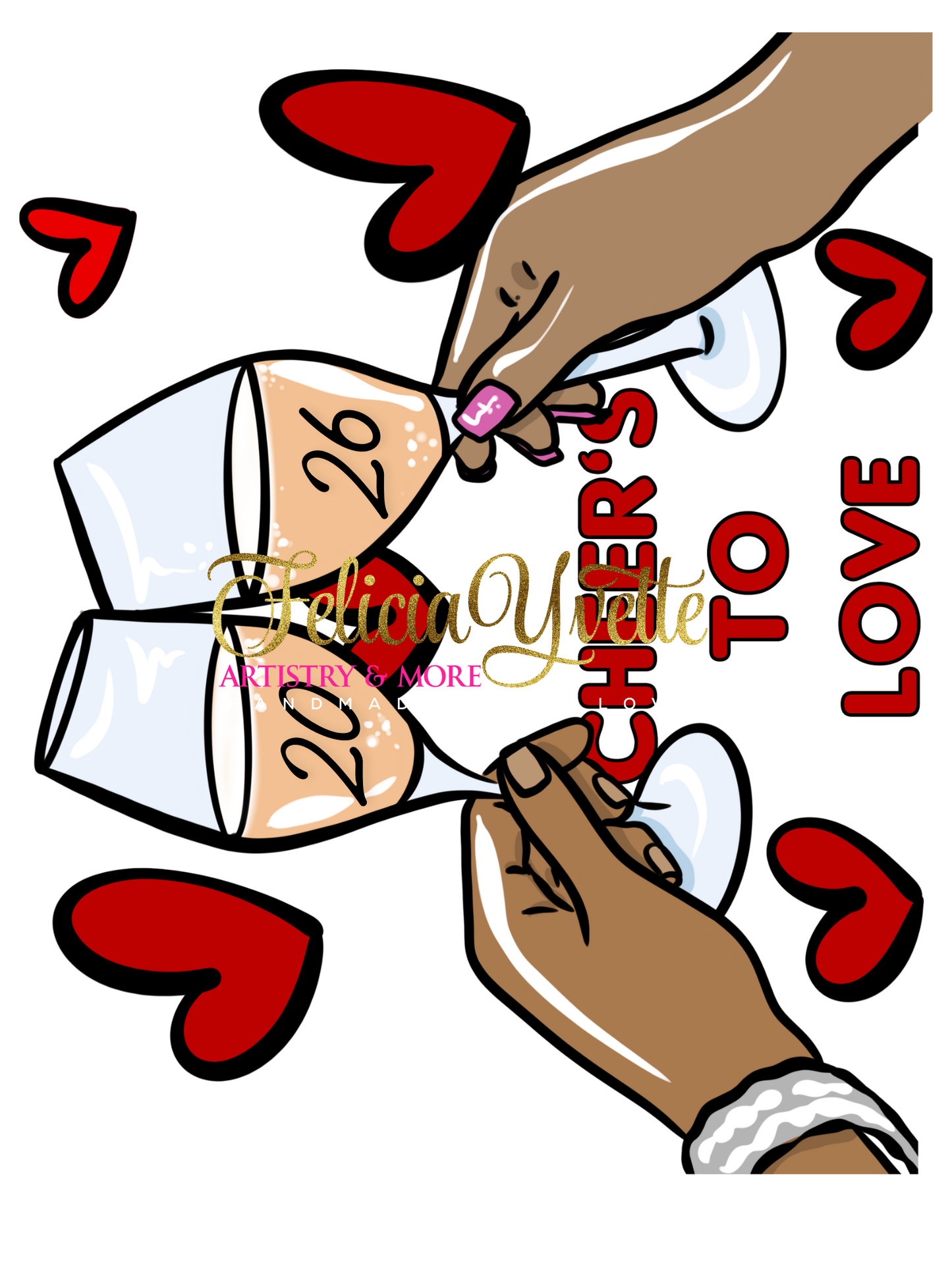 Valentine Canvas Paint Kit