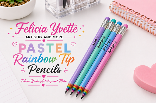Rainbow Tip Personalized Pencils