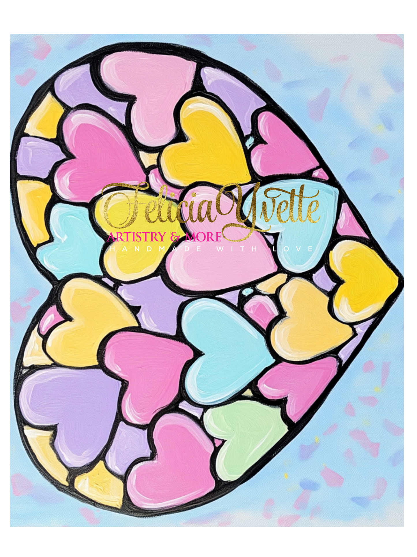 Valentine Canvas Paint Kit