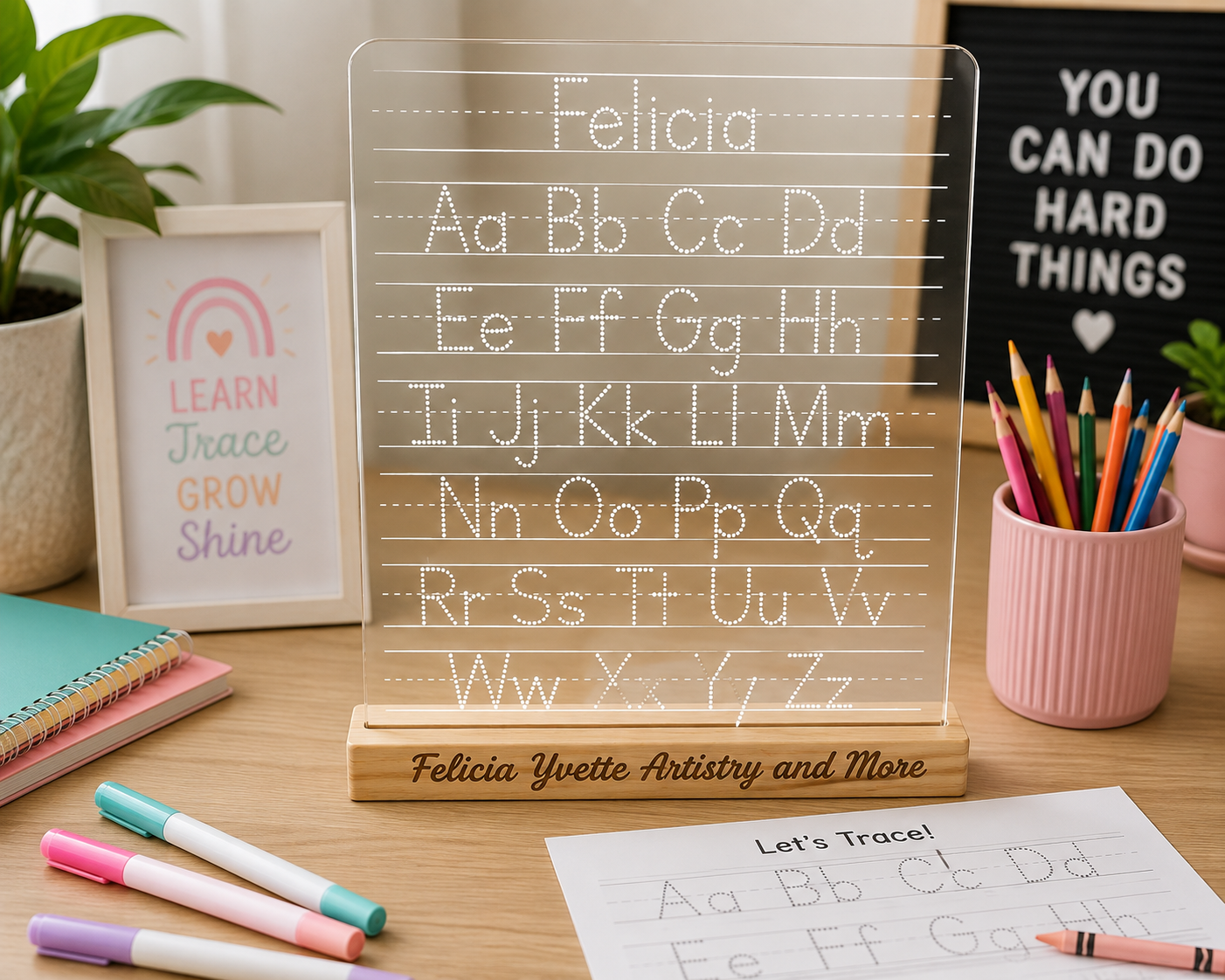 Alphabet and Name Tracing Board